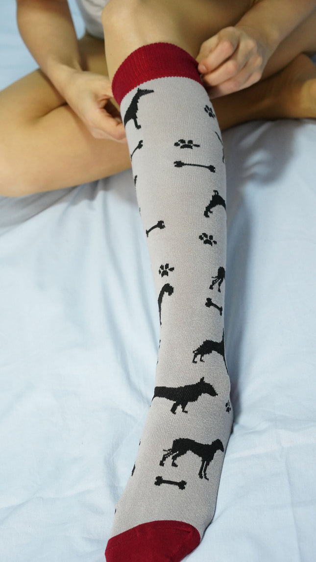 Women's Shadow Dog  Knee High Socks