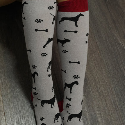 Women's Shadow Dog  Knee High Socks