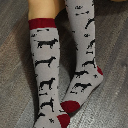 Women's Shadow Dog  Knee High Socks
