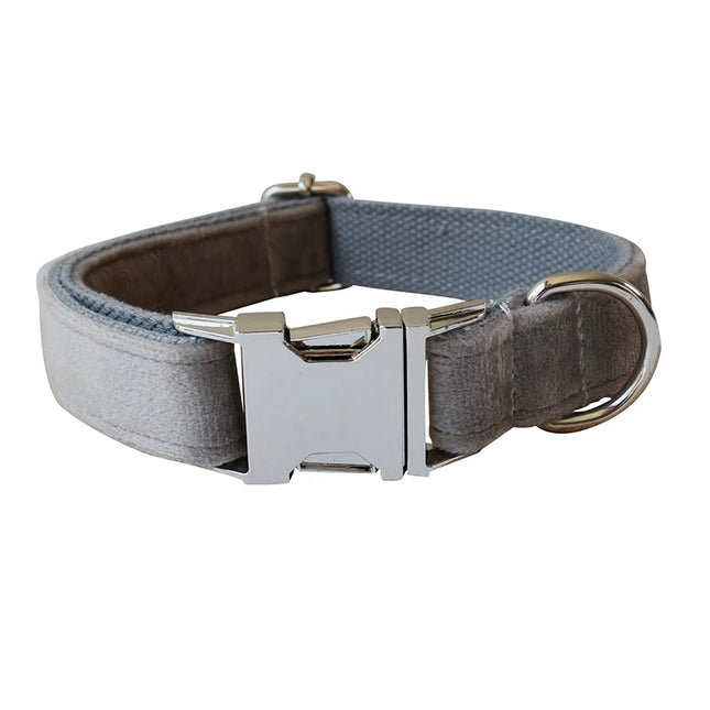 Unique  Printing Pet Collar Dog Leash Dog Accessories for Pitbull Bull Rottweiler Free Engraved Pet Collars Flannelette 12