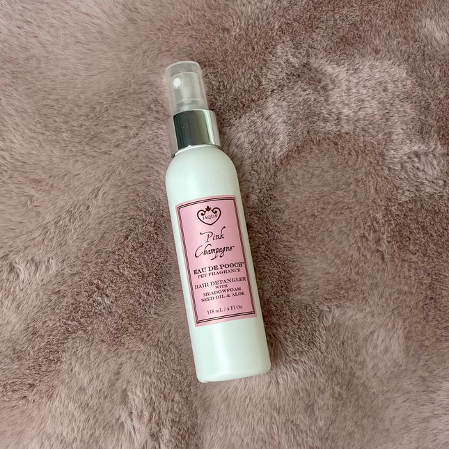 Pink Champagne Eau De Pooch Pet Fragrance and Hair Detangler Spray