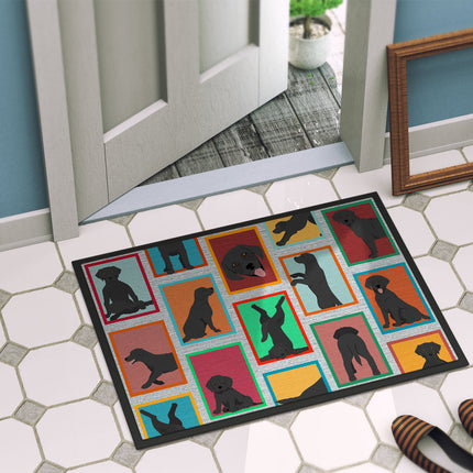 Lots of Black Labrador Retriever Doormat
