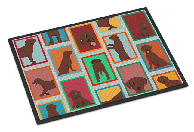 Lots of Chocolate Labrador Retriever Doormat