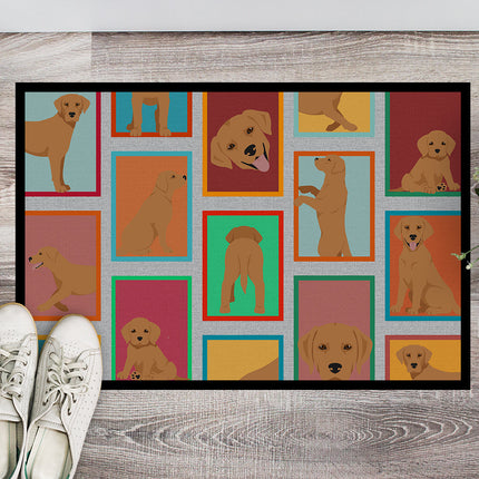 Lots of Red Fox Labrador Retriever Doormat
