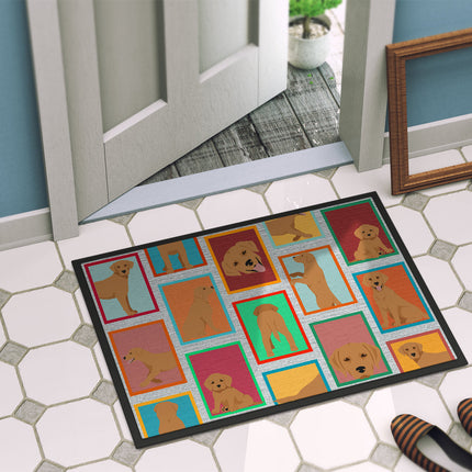 Lots of Red Fox Labrador Retriever Doormat