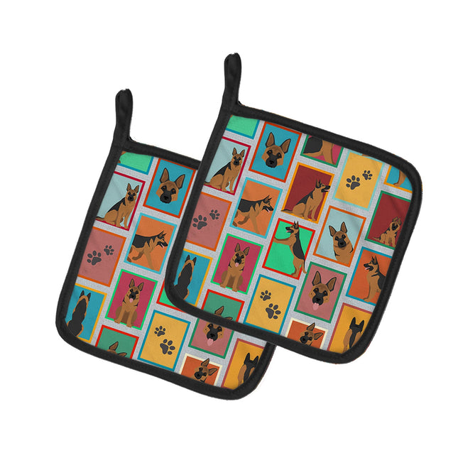 Lots of German Shepherd Pair of Pot Holders
