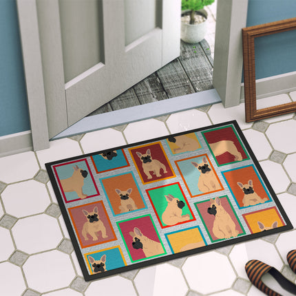 Lots of Fawn French Bulldog Doormat