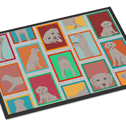 Lots of Grey Labrador Retriever Doormat
