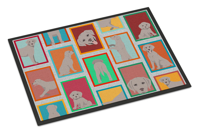 Lots of Grey Labrador Retriever Doormat