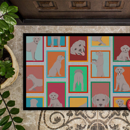 Lots of Grey Labrador Retriever Doormat
