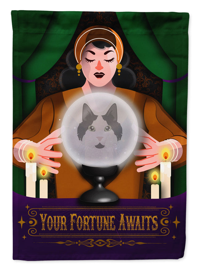 Cymric Cat Halloween Garden Flag