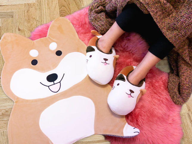 Dog Microfiber Rug - Shiba Inu