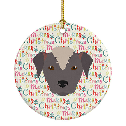 Ecuadorian Hairless Dog Merry Christmas Ceramic Ornament