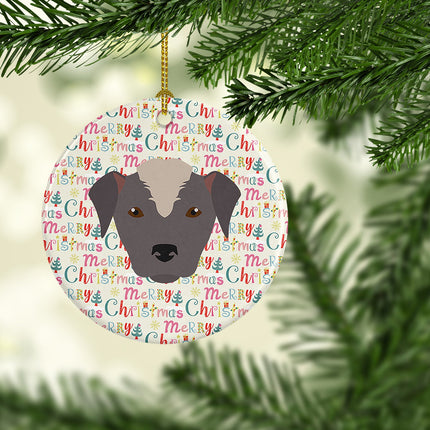 Ecuadorian Hairless Dog Merry Christmas Ceramic Ornament