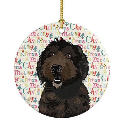 Doodle Chocolate #1 Christmas Ceramic Ornament