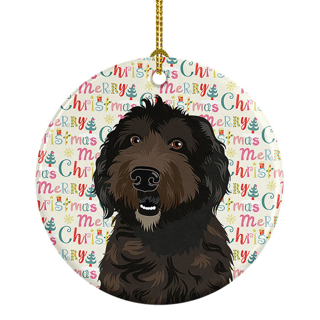 Doodle Chocolate #1 Christmas Ceramic Ornament