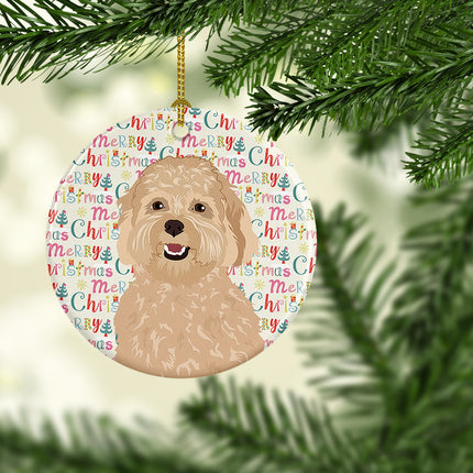 Doodle Fawn #1 Christmas Ceramic Ornament
