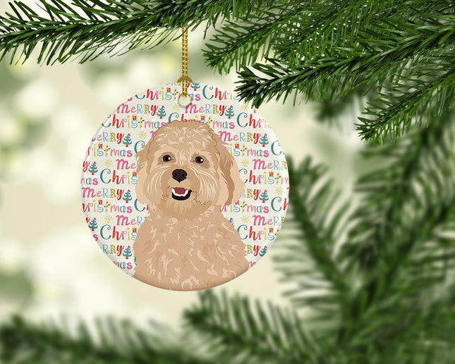 Doodle Fawn #1 Christmas Ceramic Ornament