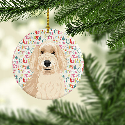 Doodle Fawn #2 Christmas Ceramic Ornament