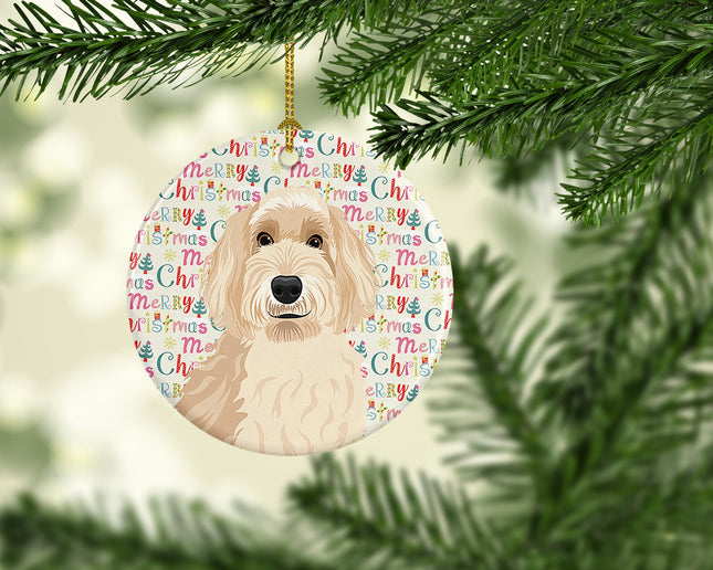 Doodle Fawn #2 Christmas Ceramic Ornament