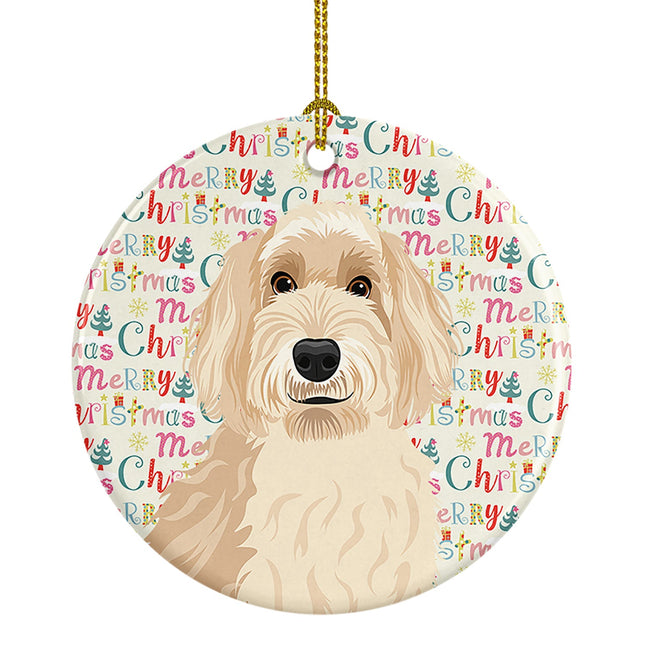Doodle Fawn #2 Christmas Ceramic Ornament