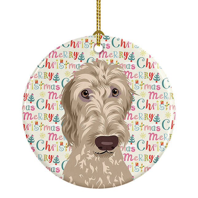 Doodle Fawn #4 Christmas Ceramic Ornament