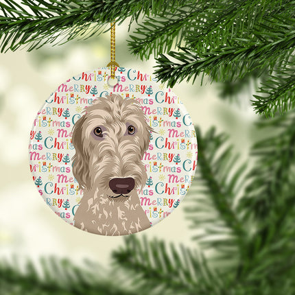 Doodle Fawn #4 Christmas Ceramic Ornament