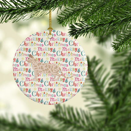 Bengal #1 Cat Christmas Ceramic Ornament