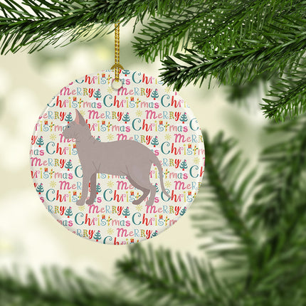 Don Sphynx Cat Christmas Ceramic Ornament