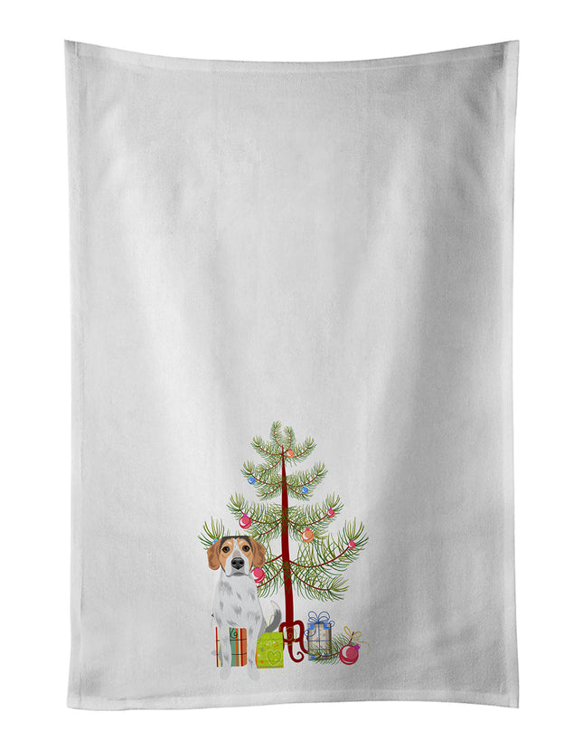 Beagle Tricolor #2 Christmas Kitchen Towel Set of 2