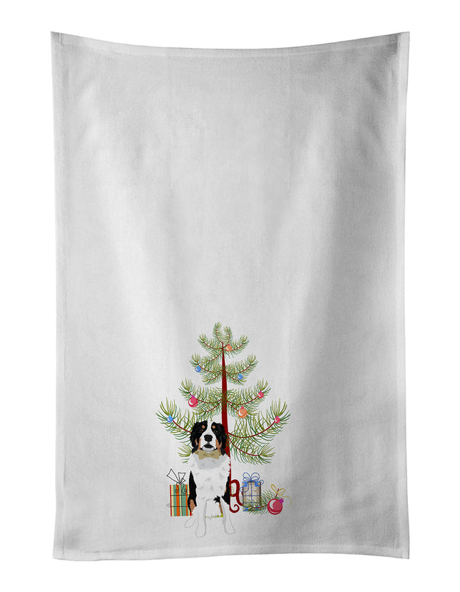 Bernese Mountain Dog #2 Christmas Kitchen Towel Set of 2