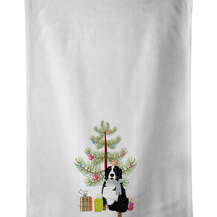 Bernese Mountain Dog #3 Christmas Kitchen Towel Set of 2