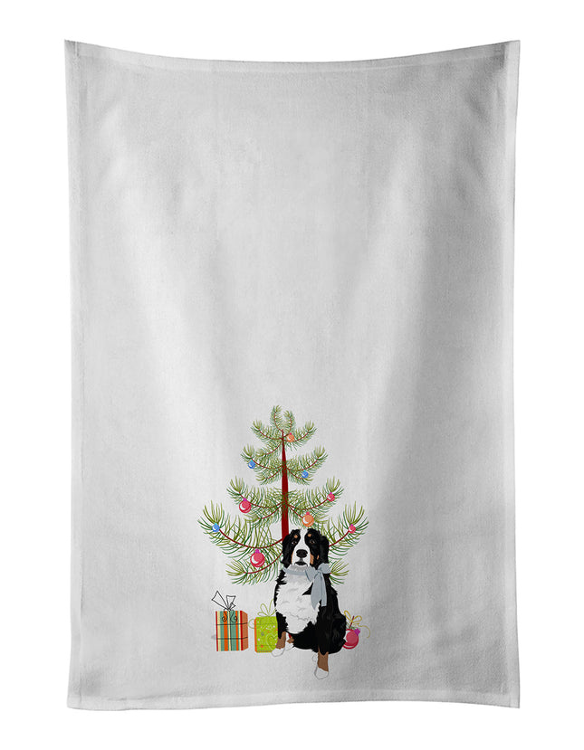 Bernese Mountain Dog #3 Christmas Kitchen Towel Set of 2