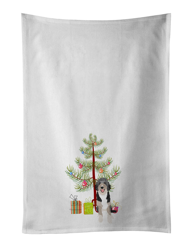 Doodle Black Tricolor #1 Christmas Kitchen Towel Set of 2