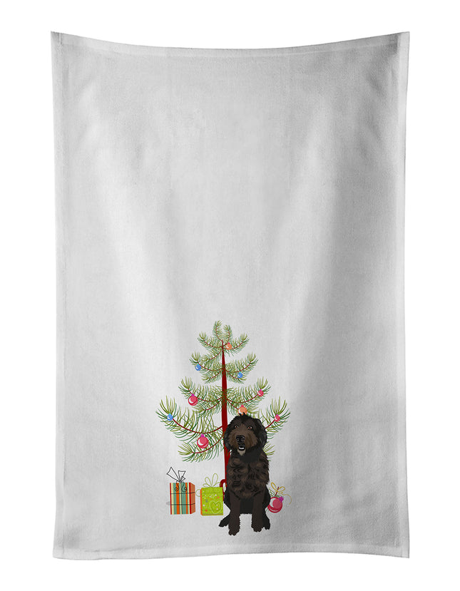 Doodle Chocolate #1 Christmas Kitchen Towel Set of 2