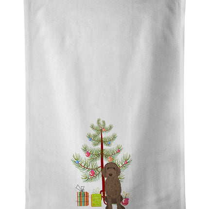 Doodle Chocolate #2 Christmas Kitchen Towel Set of 2