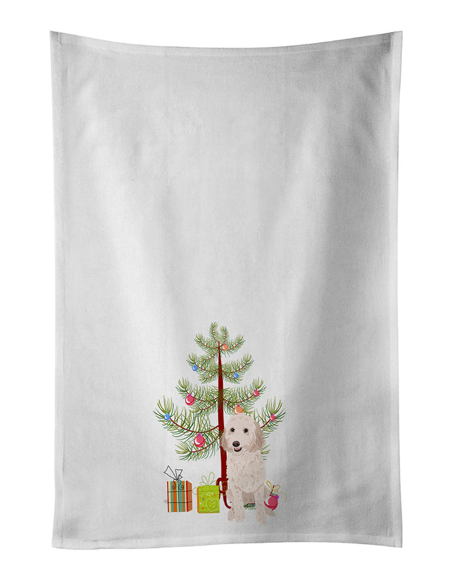 Doodle Cream #1 Christmas Kitchen Towel Set of 2