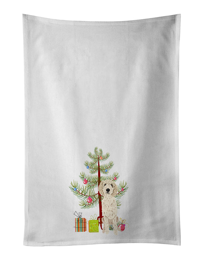 Doodle Cream #7 Christmas Kitchen Towel Set of 2