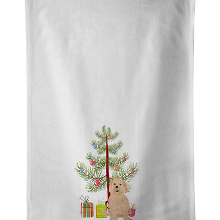 Doodle Fawn #1 Christmas Kitchen Towel Set of 2