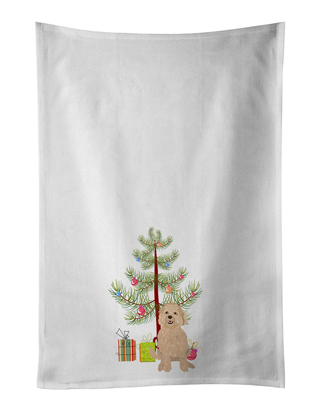 Doodle Fawn #1 Christmas Kitchen Towel Set of 2