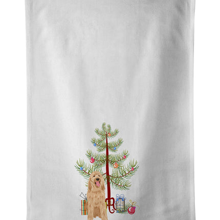 Doodle Fawn #3 Christmas Kitchen Towel Set of 2
