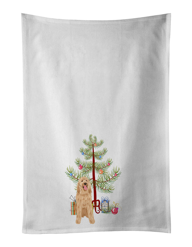 Doodle Fawn #3 Christmas Kitchen Towel Set of 2