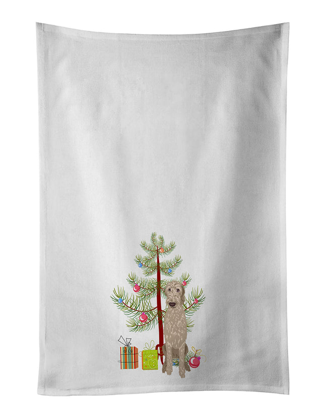 Doodle Fawn #4 Christmas Kitchen Towel Set of 2