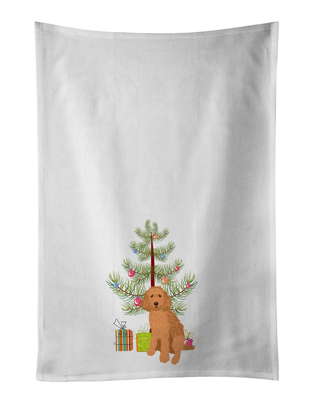 Doodle Red #1 Christmas Kitchen Towel Set of 2