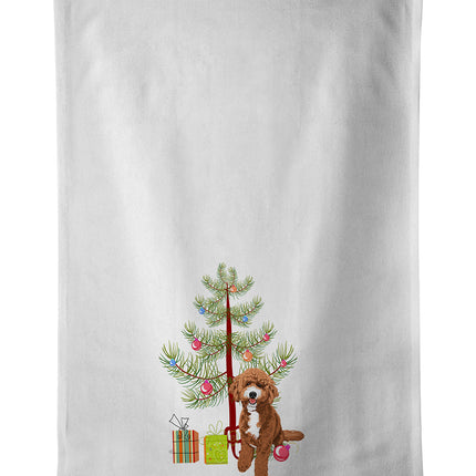 Doodle Red and White Christmas Kitchen Towel Set of 2