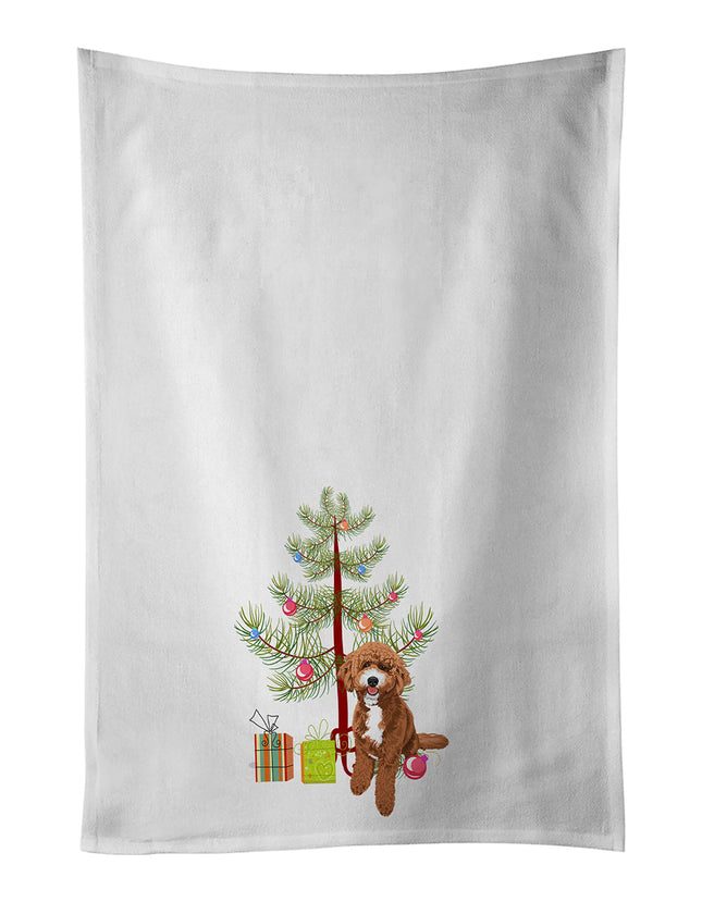 Doodle Red and White Christmas Kitchen Towel Set of 2