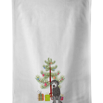 Doodle Silver #2 Christmas Kitchen Towel Set of 2