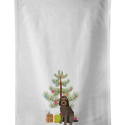 Doodle Tricolor #3 Christmas Kitchen Towel Set of 2