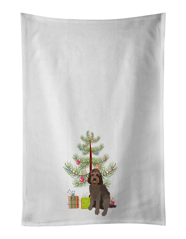 Doodle Tricolor #3 Christmas Kitchen Towel Set of 2