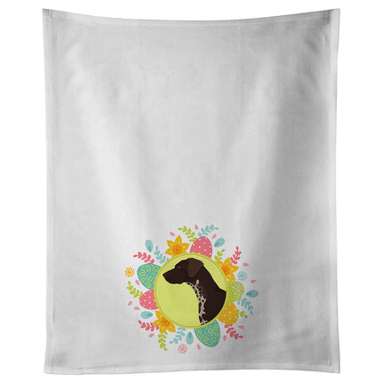 German Shorthaired Pointer Easter Kitchen Towel Set of 2